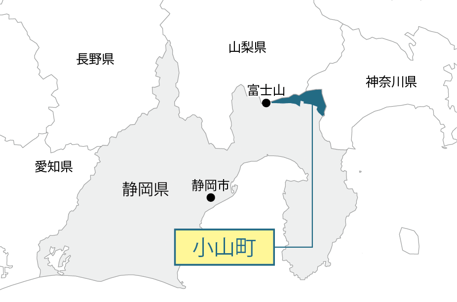 静岡県小山町マップ画像