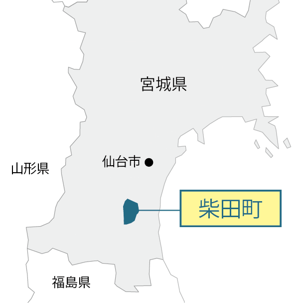 宮城県柴田町マップ画像