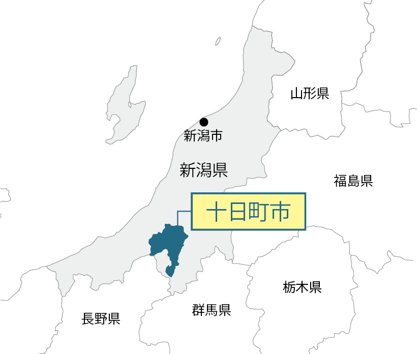 新潟県十日町市マップ画像