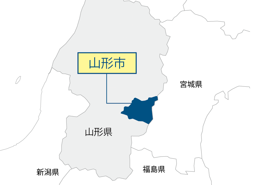 山形県山形市マップ画像